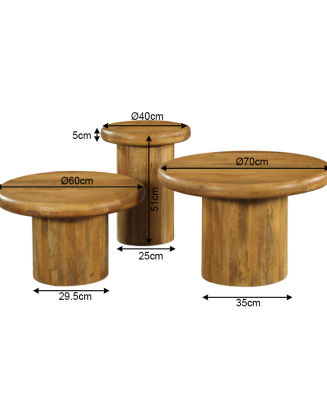 Starfurn Salontafel Maya | set van 3