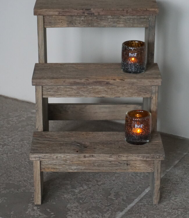 Rene Houtman Keukentrapje | Geborsteld Eikenhout | H60 x B45 x D54 cm