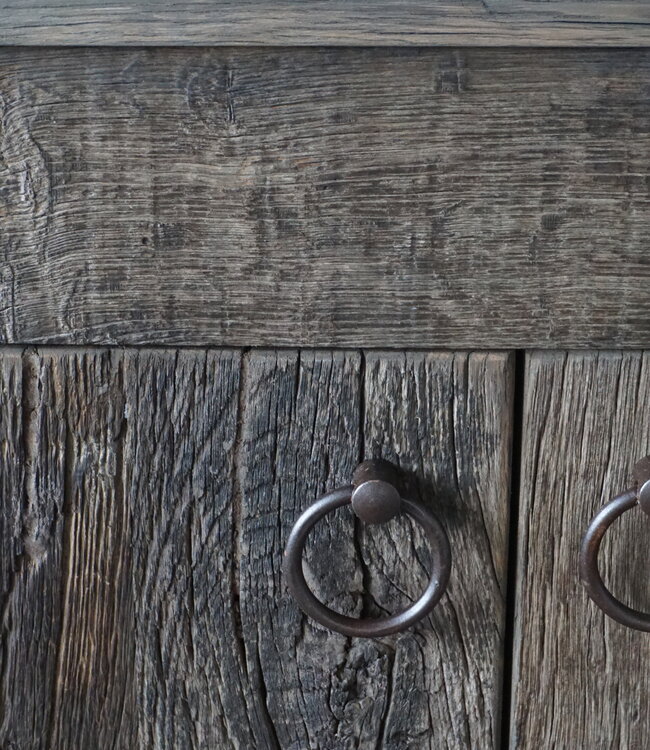 Rene Houtman Badkamermeubel Tim Oud Eikenhout L90xD30xH80 cm