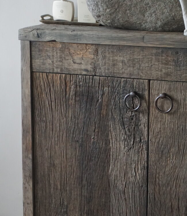 Rene Houtman Badkamermeubel Tim Oud Eikenhout L90xD30xH80 cm