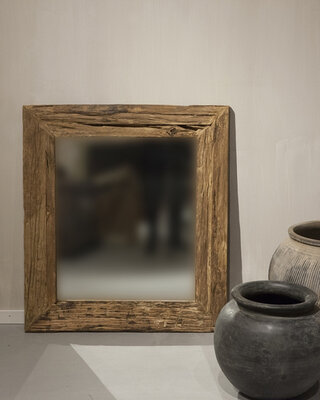 Be-Uniq Rustieke Spiegel | Tribal | Small | H90xB80xD4 cm