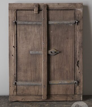Be-Uniq Oud Raamluik Met Spiegel | India | H61xB46xD4 cm