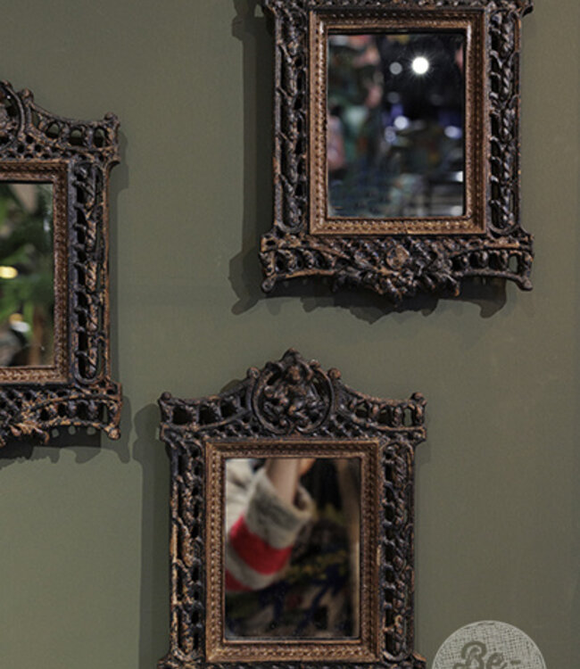 Be-Uniq Metalen Spiegeltje Lille | H32 x B22 x D2 cm