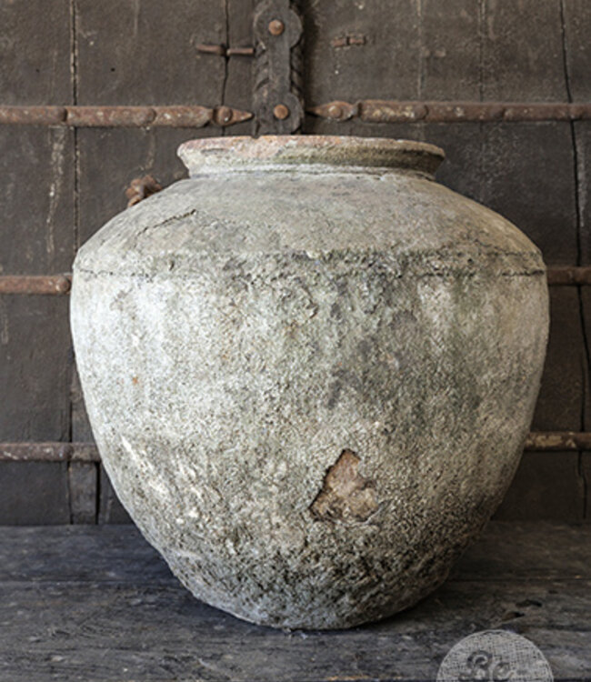 Be-Uniq Oude Verweerde Pot | Indonesië | H52xB56xD56 cm