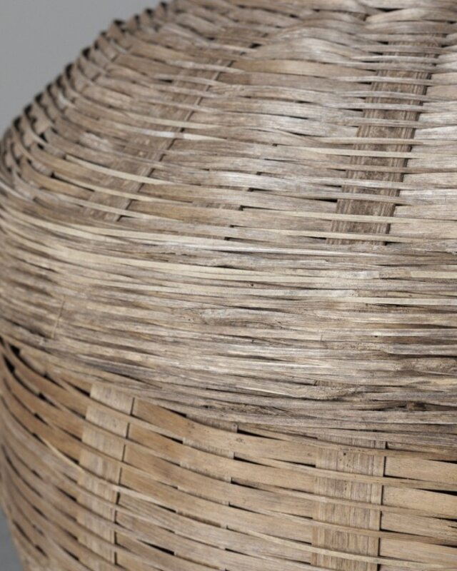 Be-Uniq Authentiek Rotan Mand Met Deksel | H49xB63xD63 cm