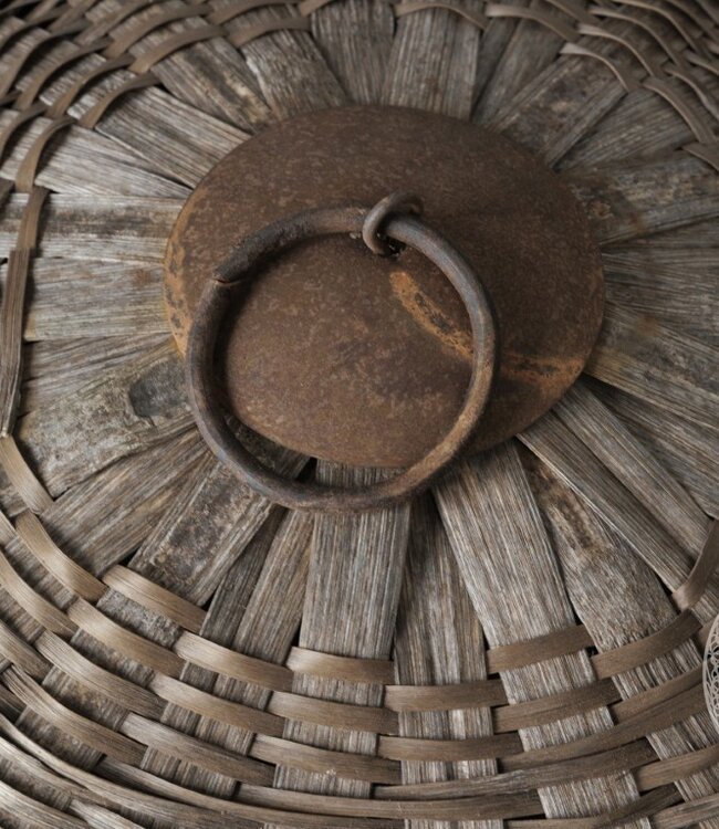 Be-Uniq Authentiek Rotan Mand Met Deksel | H49xB63xD63 cm