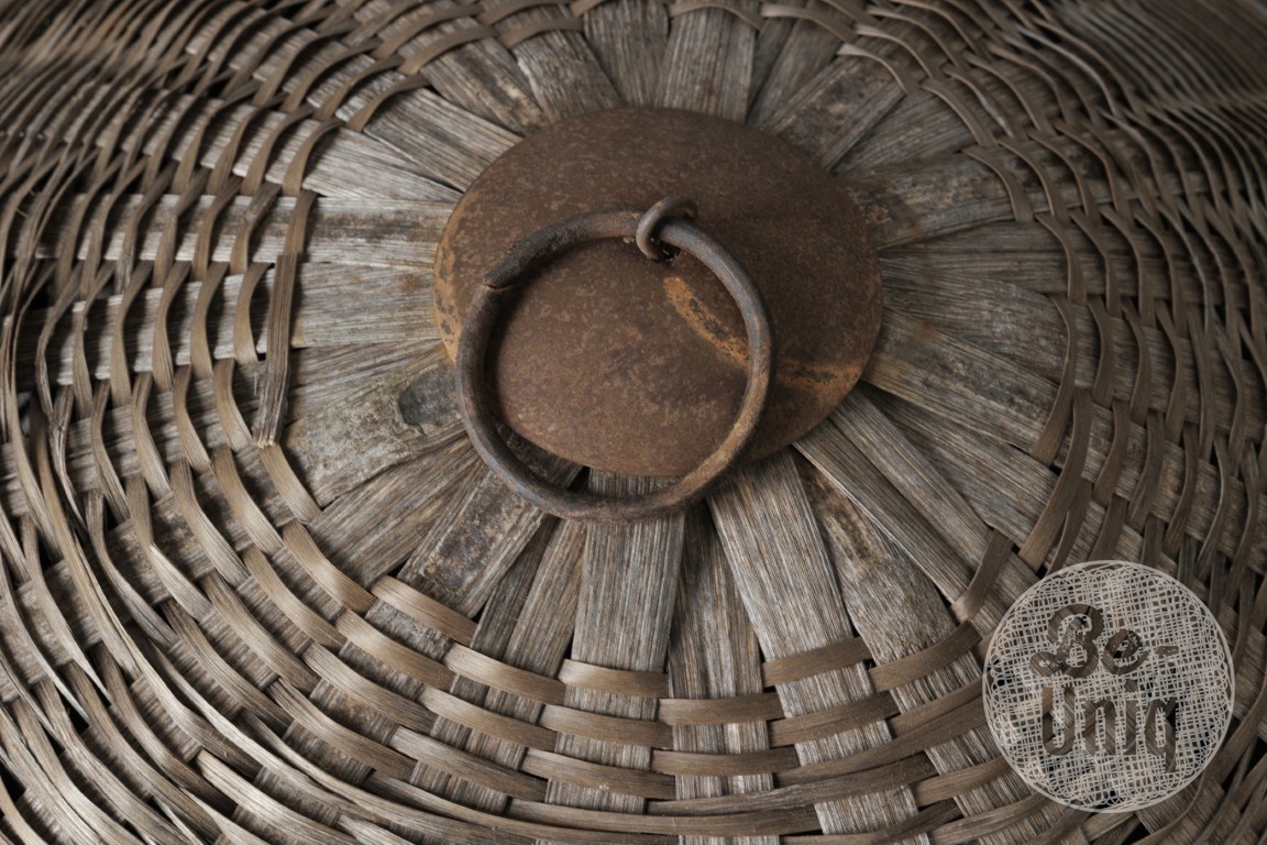 Be-Uniq Authentiek Rotan Mand Met Deksel | H49xB63xD63 cm