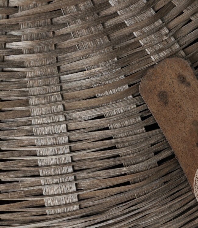 Be-Uniq Authentiek Rotan Mand Met Deksel | H49xB63xD63 cm