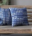 Be-Uniq Set van 2 Sierkussens Indigo | Dessin F | H45xB45 cm