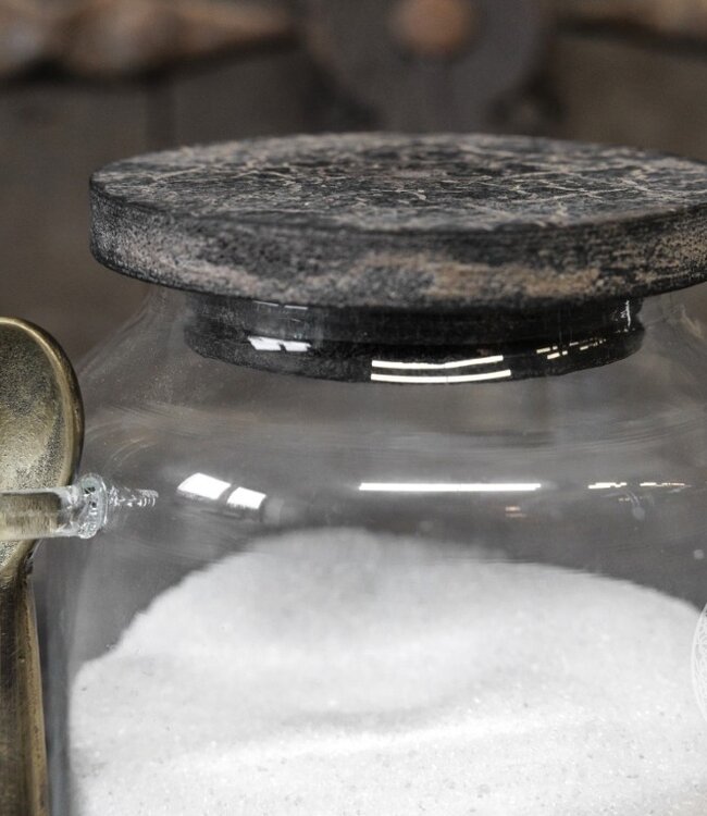 Be-Uniq Set Van 2 Suikerpotjes | Incl. Lepel | H11xB12xD9 cm