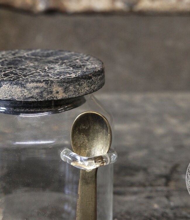 Be-Uniq Set Van 2 Suikerpotjes | Incl. Lepel | H11xB12xD9 cm