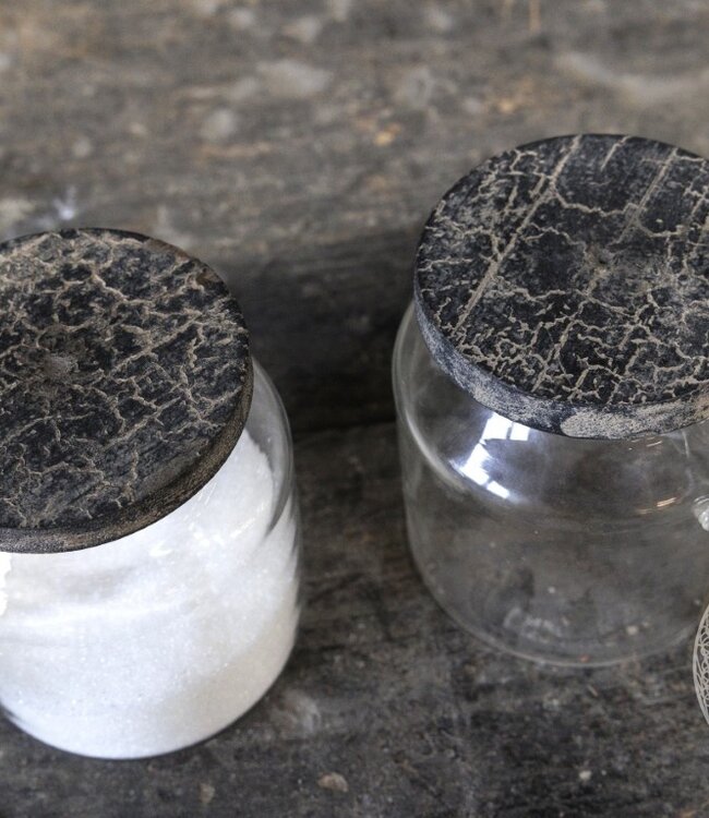 Be-Uniq Set Van 2 Suikerpotjes | Incl. Lepel | H11xB12xD9 cm