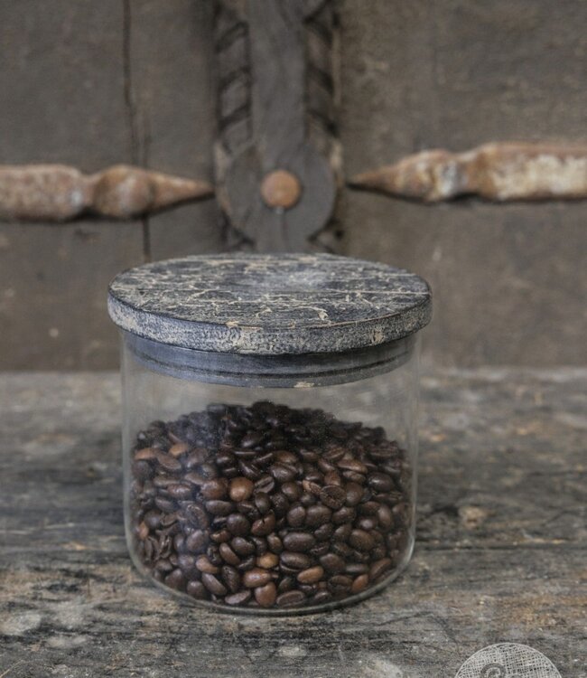 Be-Uniq Set Van 2 Glazen Potjes | Small | H11xB12xD12 cm