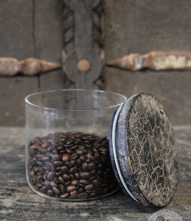 Be-Uniq Set Van 2 Glazen Potjes | Small | H11xB12xD12 cm