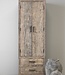 Be-Uniq 2-Deurs Kastje | Oud Hout | H180xB60xD40 cm