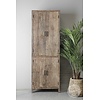 4-Deurs Kast | Oud Hout | H220xB75xD40 cm