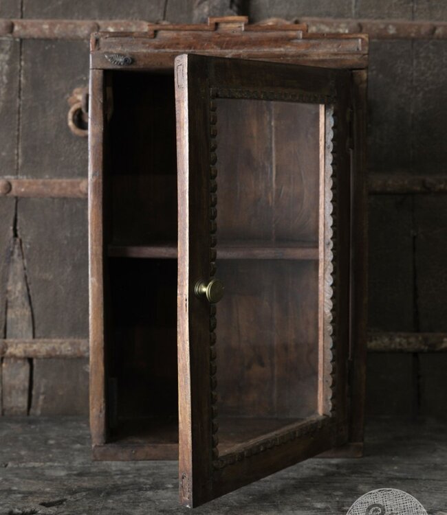 Be-Uniq Authentiek Vitrinekastje | India | H58xB35xD15 cm