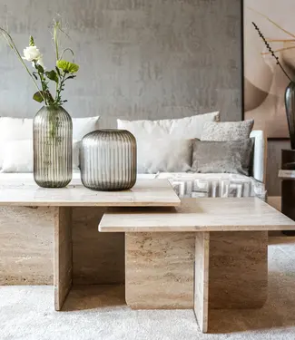 Bombyxx Salontafel Marca - Travertin - Kies Maat