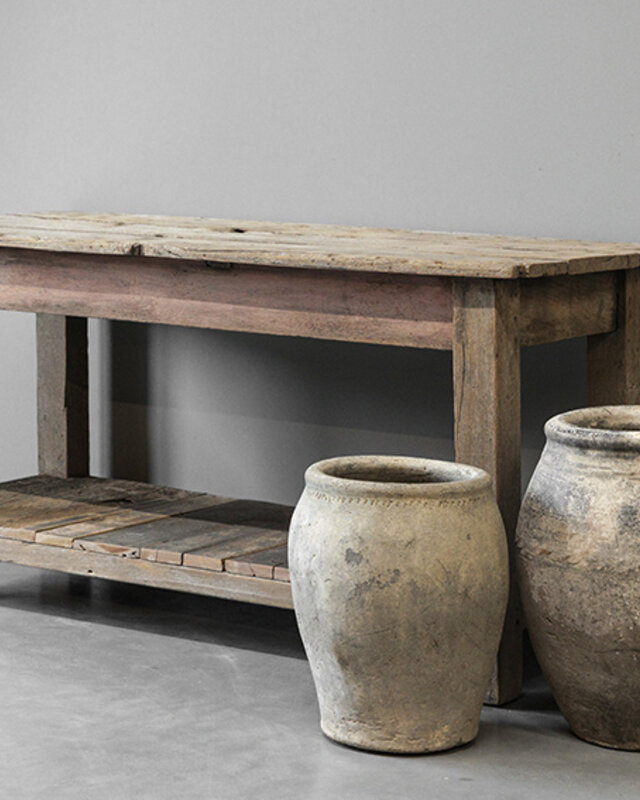 Be-Uniq Oude Presentatie Tafel | Rustiek Verweerd
