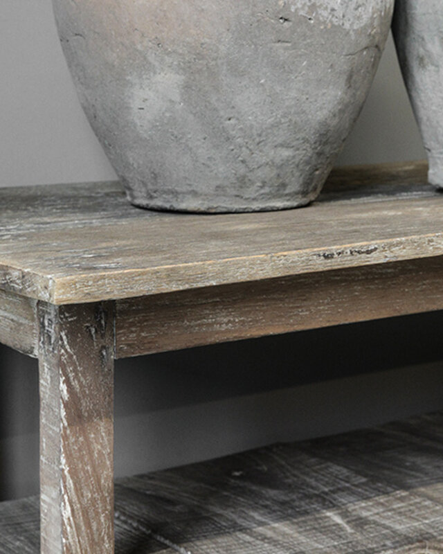 Be-Uniq Oud Laag Rek | Rustiek Verweerd | H50xB242xD43 cm