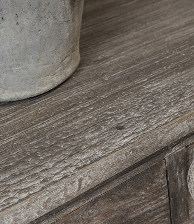 Be-Uniq Laag Wandmeubel | Rustiek Verweerd | H50xB275xD59 cm