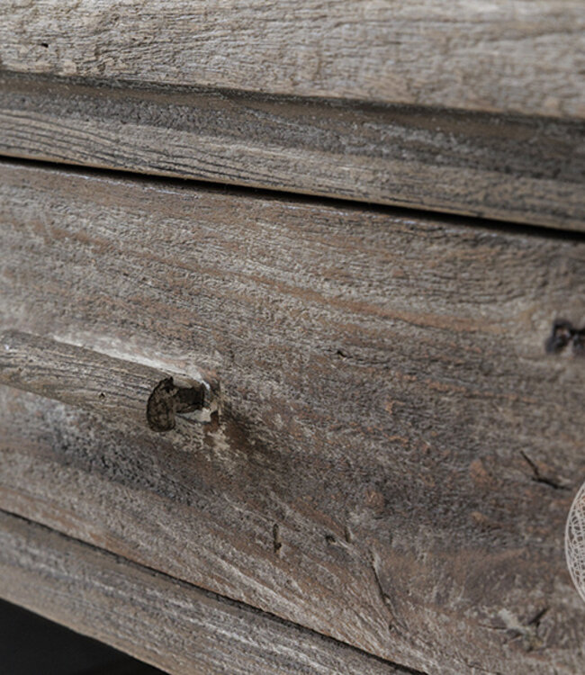 Be-Uniq Laag Wandmeubel | Rustiek Verweerd | H50xB275xD59 cm