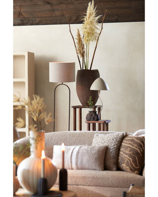 Light&Living Lampenkap Cilinder | Dark Linen | H30 x D40 cm