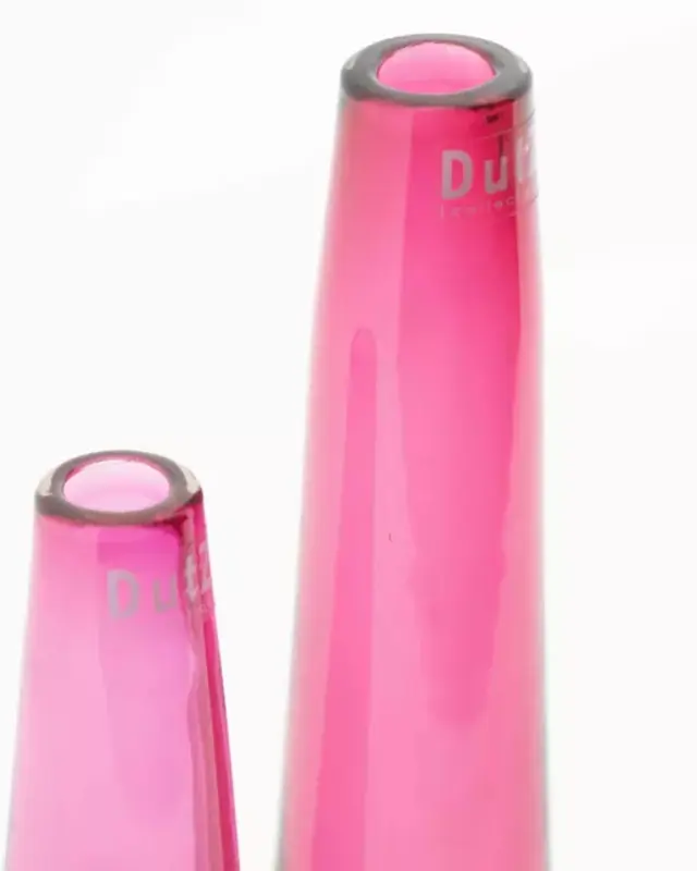 DutZ Vaas Solifleur | Fuchsia Transparant | 2 Maten!