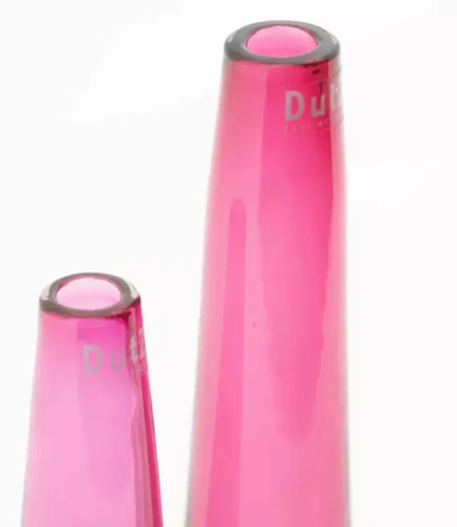 DutZ Vaas Solifleur | Fuchsia Transparant | 2 Maten!