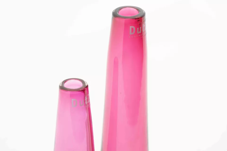 DutZ Vaas Solifleur | Fuchsia Transparant | 2 Maten!