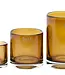 DutZ Kaarsenglas | Amber Transparant | 2 Maten!