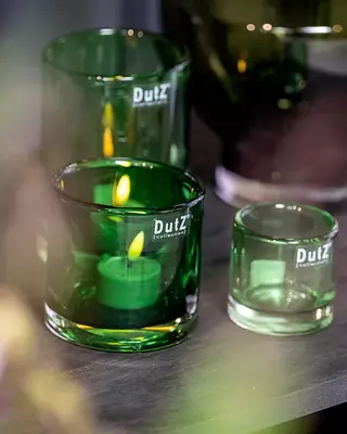 DutZ Kaarsenglas | Groen Transparant | 3 Maten!