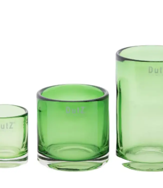DutZ Kaarsenglas | Groen Transparant | 3 Maten!