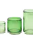 DutZ Kaarsenglas | Groen Transparant | 3 Maten!