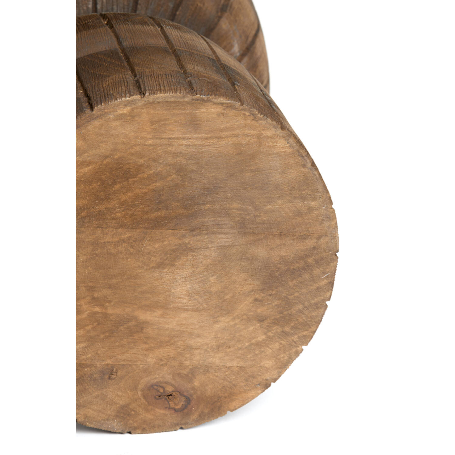 Rene Houtman Kruk/Bijzettafeltje Hout Japandi H42xB28 Cm