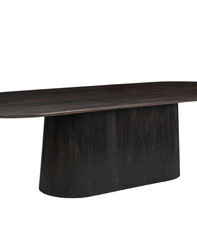 Livingfurn Salvator Eetkamertafel Walnoot H76xB300xD110 cm