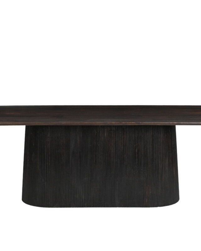 Livingfurn Salvator Eetkamertafel Walnoot H76xB300xD110 cm