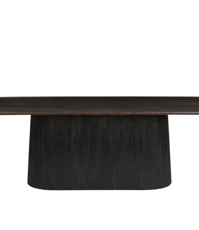 Livingfurn Salvator Eetkamertafel Walnoot H76xB300xD110 cm