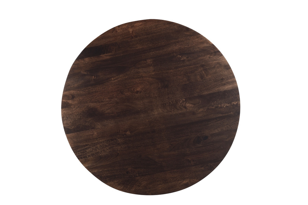 Livingfurn Salvator Eetkamertafel Rond Organisch Walnoot 130x76 cm