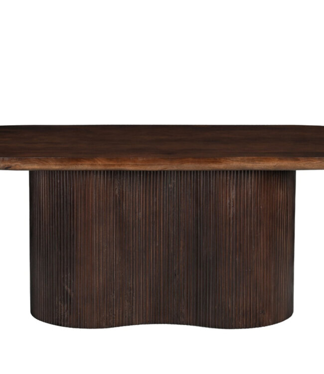 Livingfurn Sevilla Eetkamertafel Hout Bruin H76xB300xD110 cm