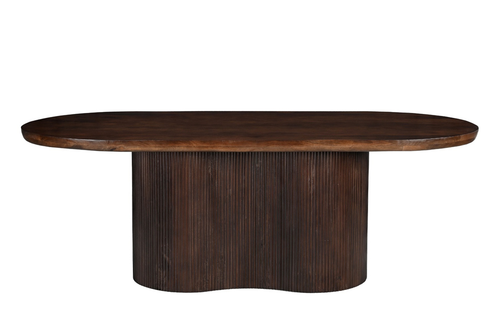 Livingfurn Sevilla Eetkamertafel Hout Bruin H76xB300xD110 cm