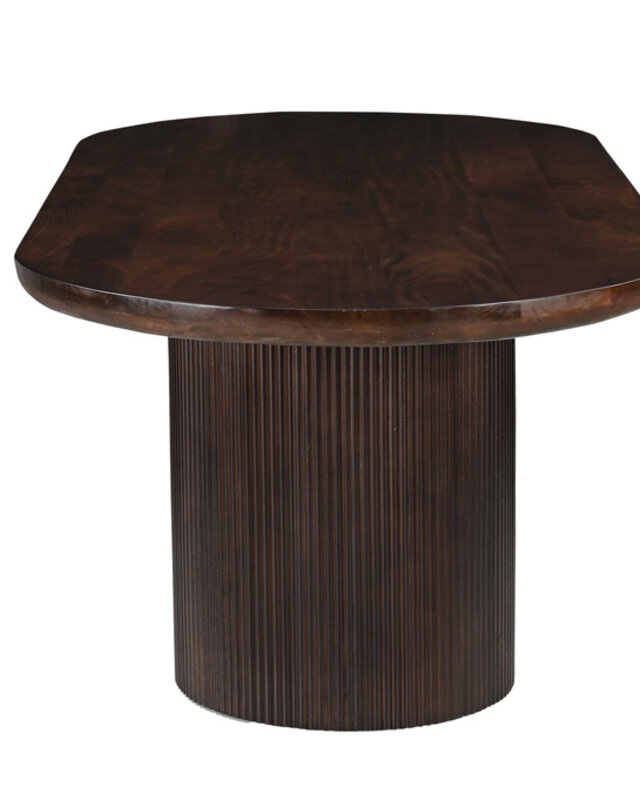 Livingfurn Sevilla Eetkamertafel Hout Bruin H76xB300xD110 cm