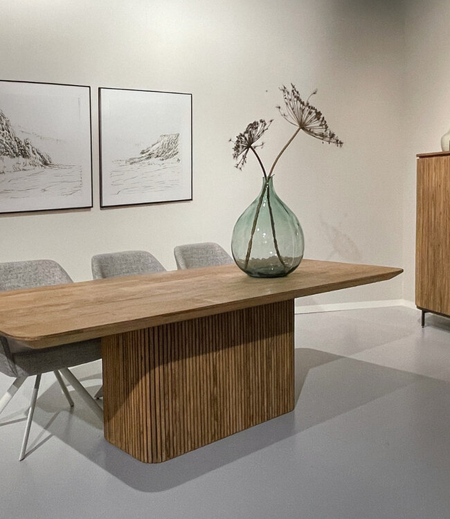 Livingfurn Lausanne Eetkamertafel Teakhout H76xB230xD110 cm