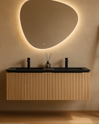 Rene Houtman Ribello Badkamermeubel Ribbelfront - 80, 100, 120 Cm