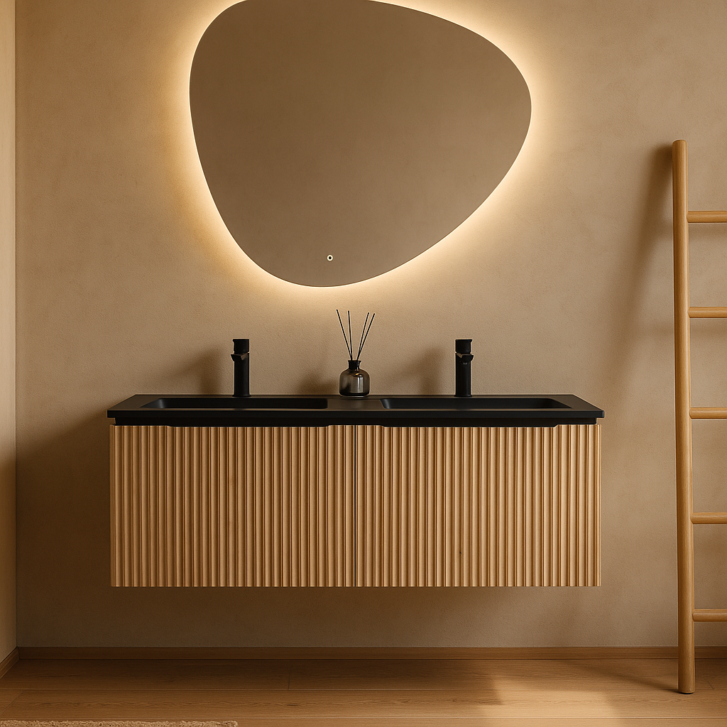Rene Houtman Ribello Badkamermeubel Ribbelfront - 80, 100, 120 Cm