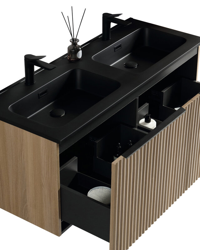 Rene Houtman Ribello Badkamermeubel Ribbelfront - 80, 100, 120 Cm
