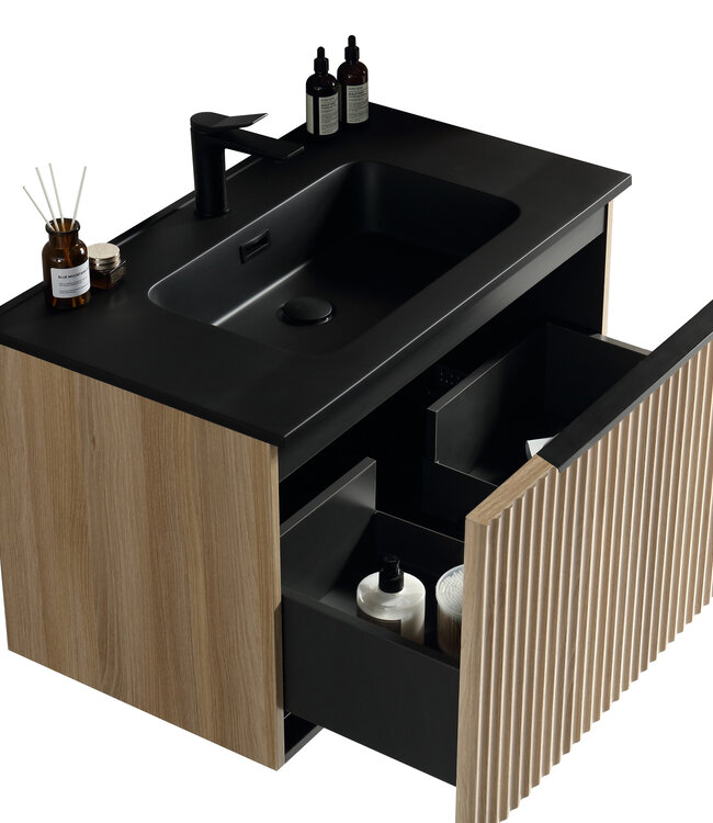 Rene Houtman Ribello Badkamermeubel Ribbelfront - 80, 100, 120 Cm