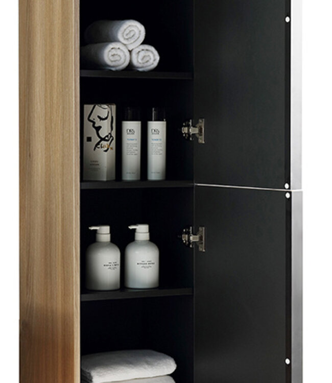 Rene Houtman Ribello Badkamer/Kolomkast 2-Deurs H136xB36xD30 Cm