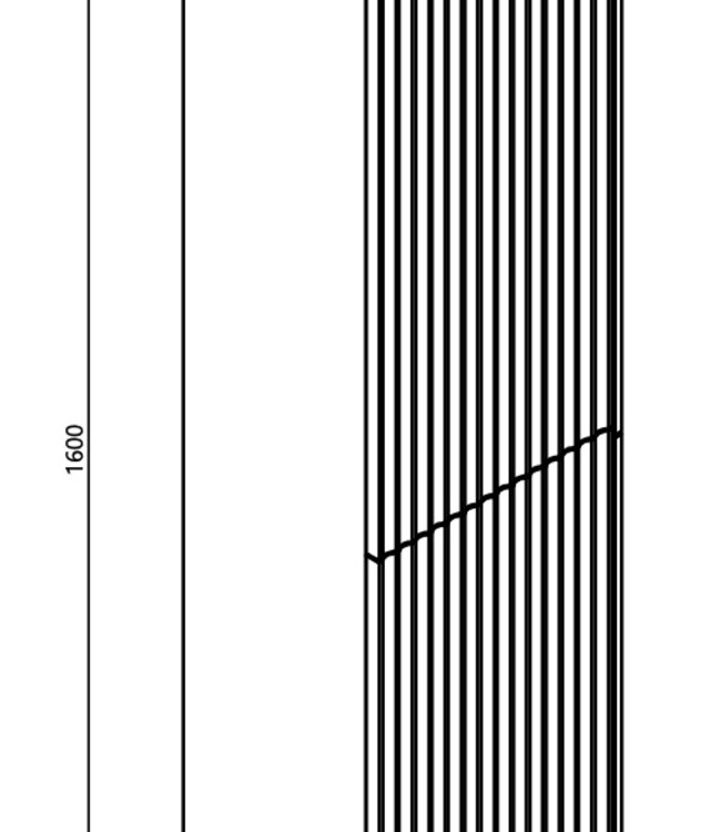 Rene Houtman Ribello Badkamer/Kolomkast 2-Deurs H136xB36xD30 Cm