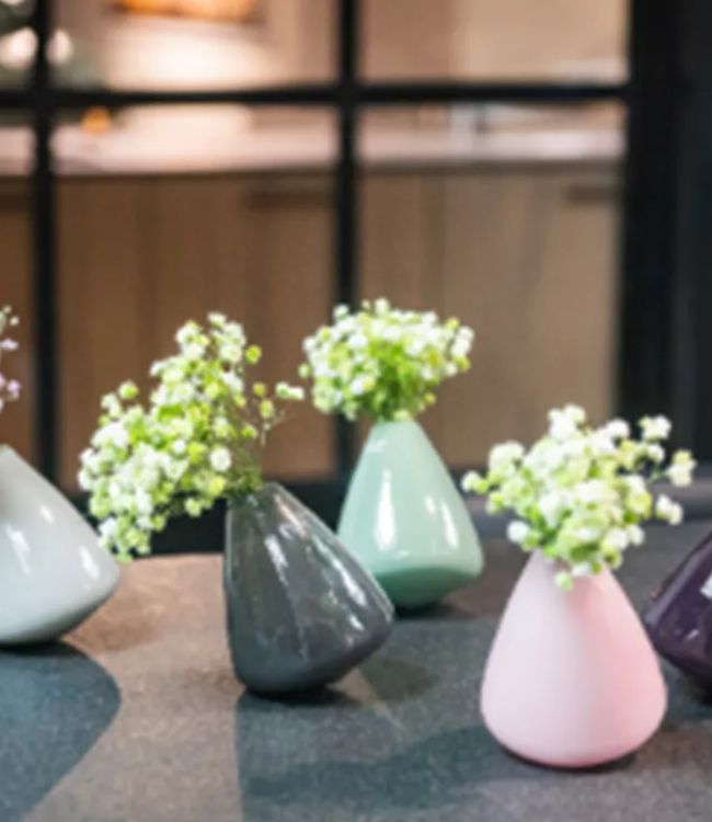 DutZ Tuimelvaasje Pruim/Paars H12 x D10 Cm